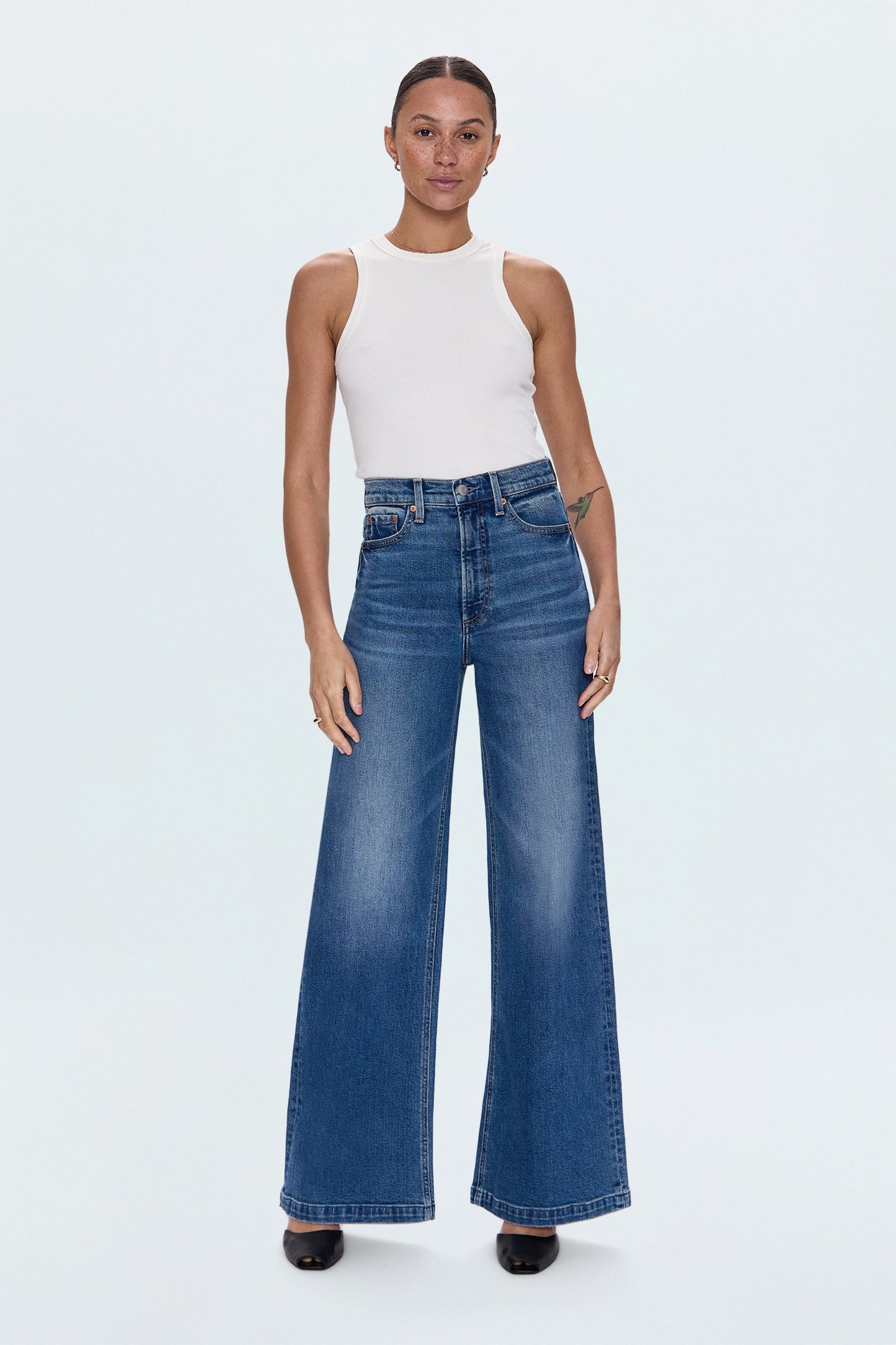 PETITE Lana High Rise Ultra Wide Leg Jean - Soho