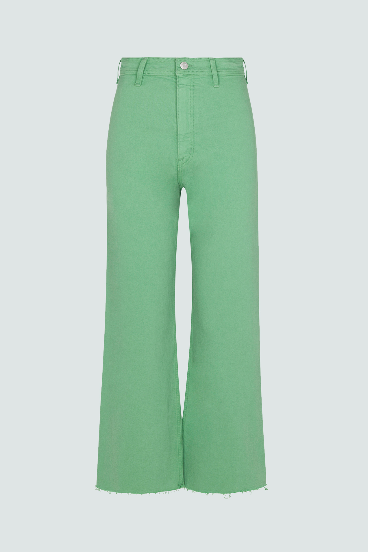 Penny High Rise Wide Leg Crop Jean - Avocado