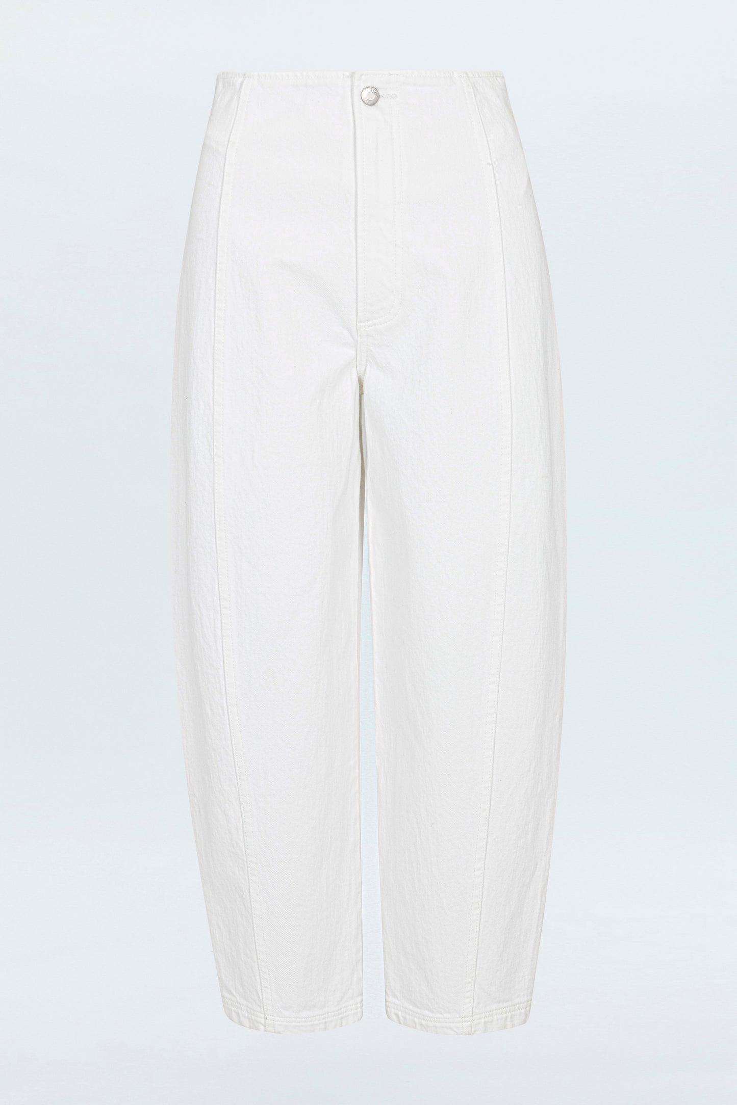 Blair High Rise Seamed Barrel Jean - Vivid White
